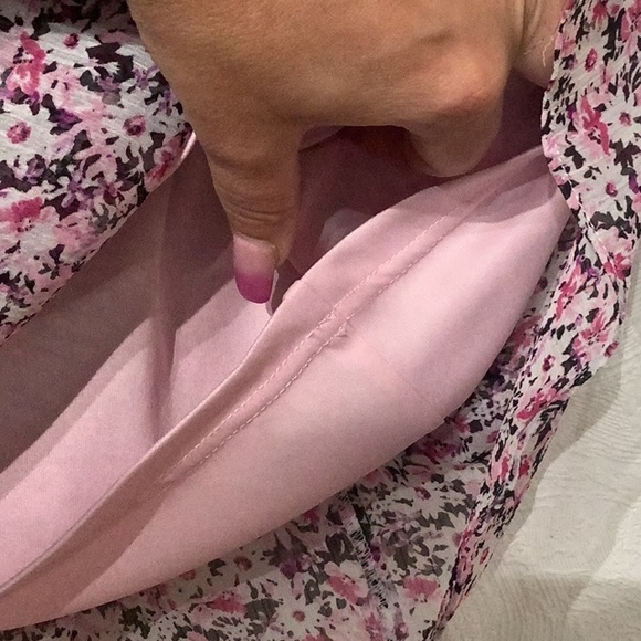 Karl Lagerfeld NWT - Sz L - Pink Ruffled Tiered Midi Skirt - fits Boho / Western - Picture 6 of 7